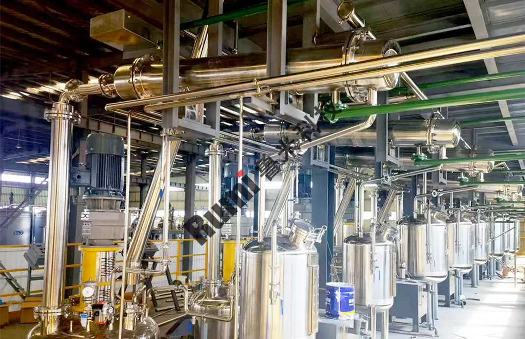 Equipamento completo para linha de produ&ccedil;&atilde;o de resina