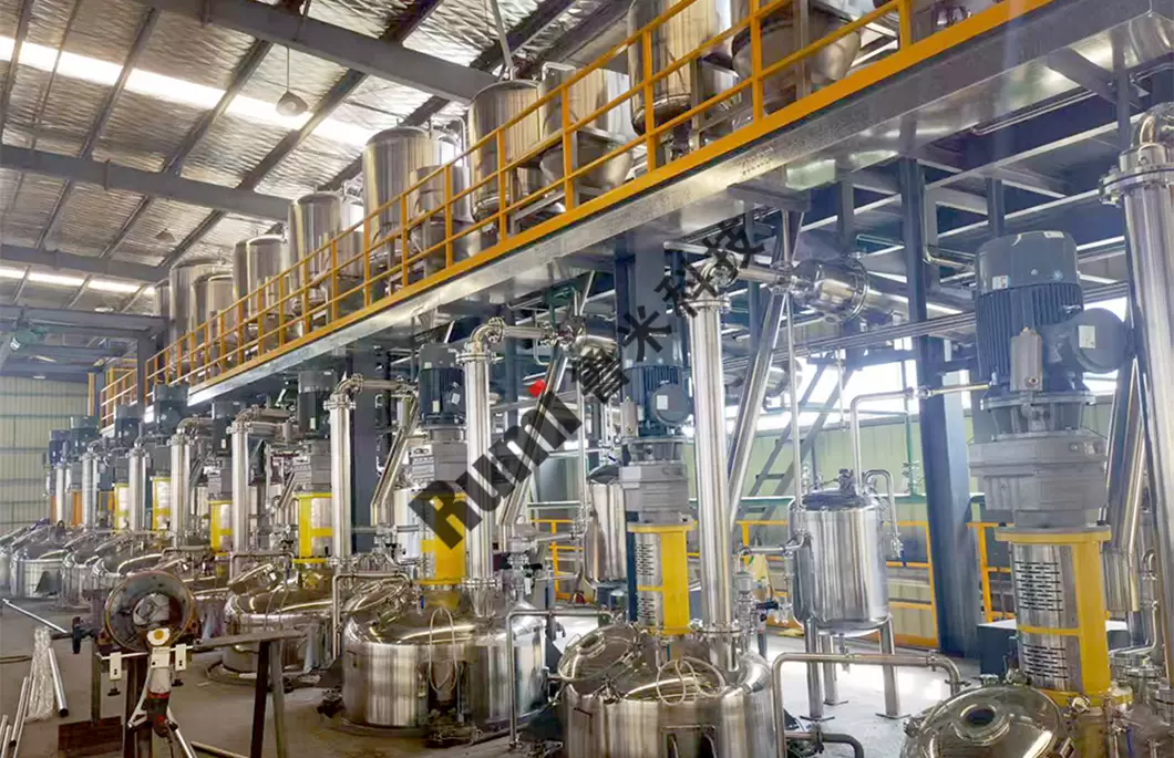 Equipamento completo para linha de produ&ccedil;&atilde;o de resina