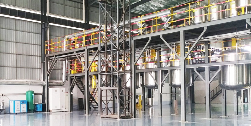 Linha de produ&ccedil;&atilde;o de tintas arquitet&ocirc;nicas &agrave; base de &aacute;gua