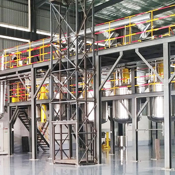 Linha de produ&ccedil;&atilde;o de tintas arquitet&ocirc;nicas &agrave; base de &aacute;gua