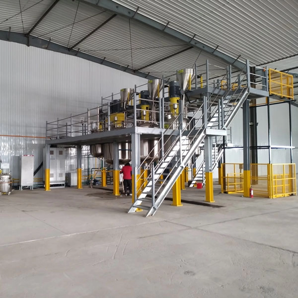 Linha de produ&ccedil;&atilde;o completa de tinta industrial &agrave; base de &aacute;gua