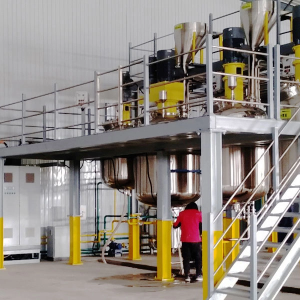 Linha de produ&ccedil;&atilde;o completa de tinta industrial &agrave; base de &aacute;gua
